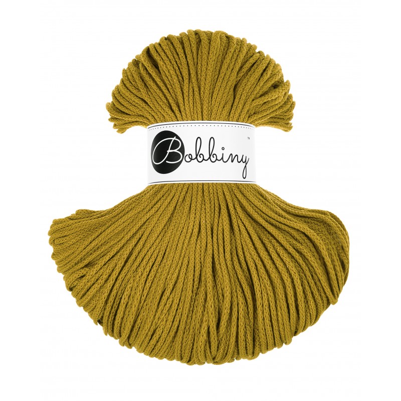 Spicy Yellow cotton cord 3mm 100m | BOBBINY