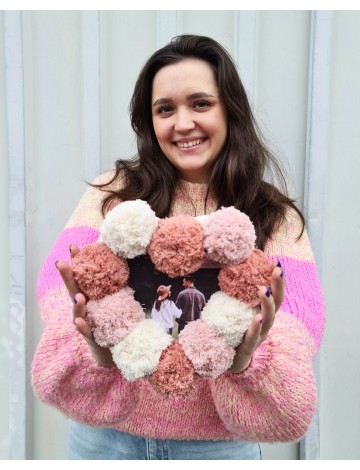 Pluizige Hartvormige Fotolijst | Bobbiny | DIY | patronen