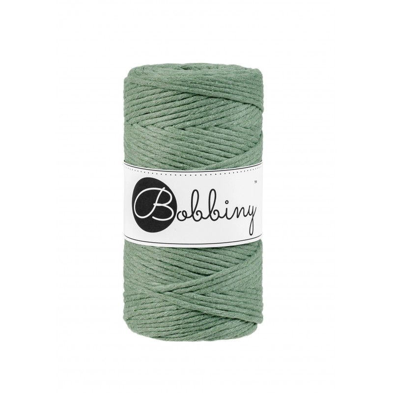 Eucalyptus Green Macrame Cord 3mm 100m - BOBBINY
