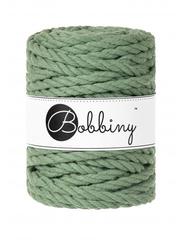 Eucalyptus green 3ply Macrame Rope 9mm 30m - BOBBINY