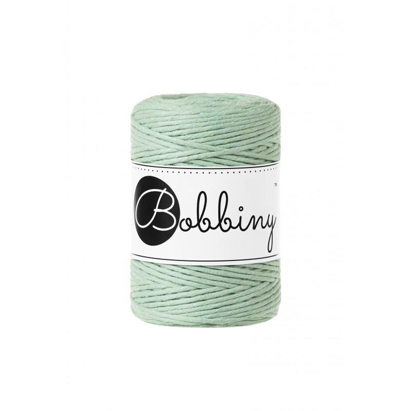 Aloe single twist macrame cotton cord 1.5mm 100m | BOBBINY
