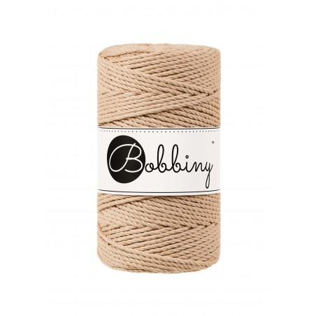 Biscuit Makramee-Kordel 3ply 3 mm 100m | Bobbiny