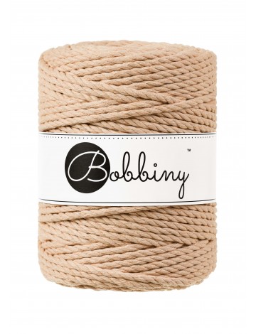 Biscuit 3ply Macrame Rope 5mm 100m | BOBBINY