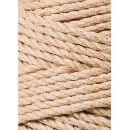 Biszkoptowy sznurek 3ply potrójnie skręcany 3mm | BOBBINY