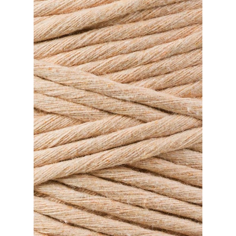 Biszkoptowy bawełniany sznurek 3mm 100m| BOBBINY