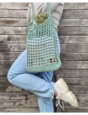 Torba Daisy | Bobbiny | DIY | darmowy wzór krok po kroku