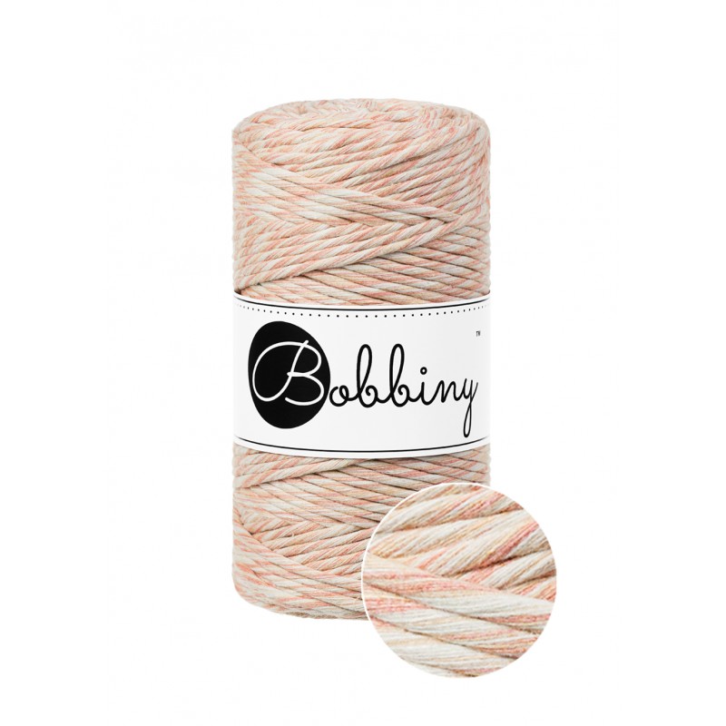 Peach Shake | corde pour macramé 3mm 100m | BOBBINY