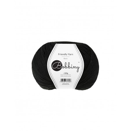 Friendly Yarn Black | Bobbiny