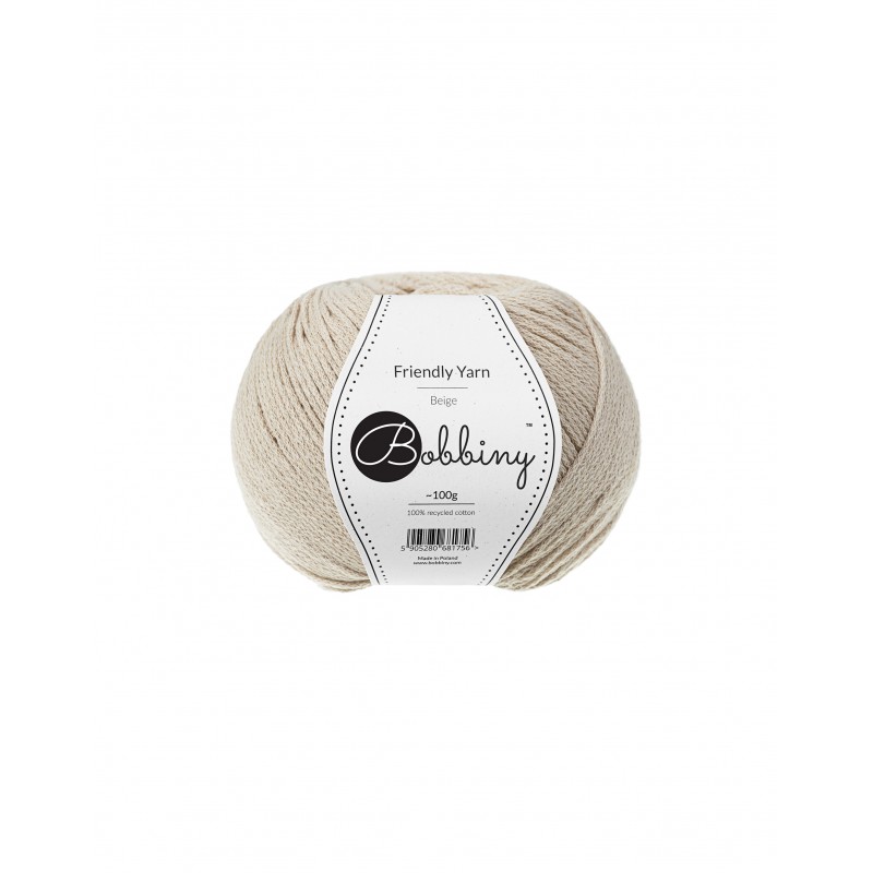 Friendly Yarn Beige| Bobbiny