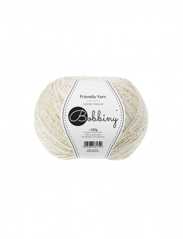 Friendly Yarn Golden Natural| Bobbiny