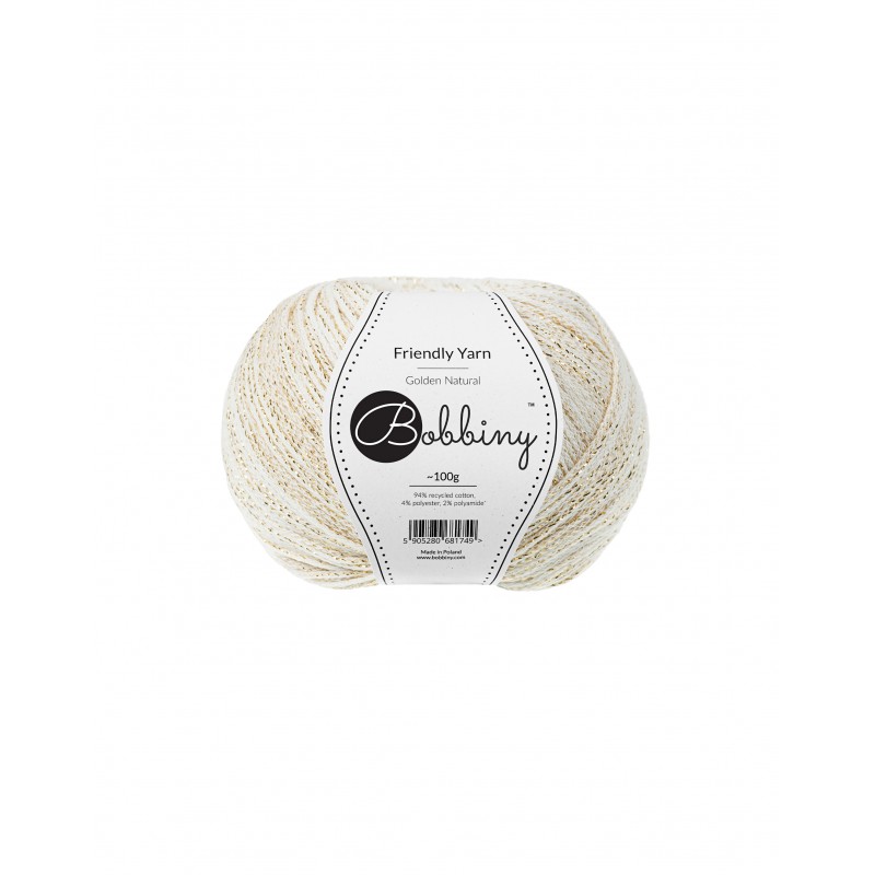 Friendly Yarn Golden Natural| Bobbiny