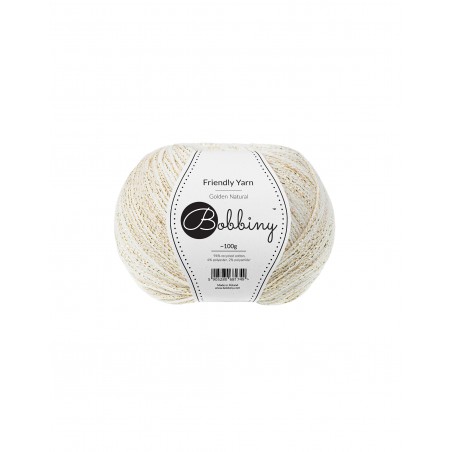 Friendly Yarn Golden Natural| Bobbiny