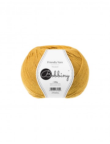 Friendly Yarn Mustard| Bobbiny