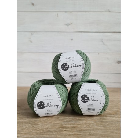 Friendly Yarn Eucalyptus Green| Bobbiny