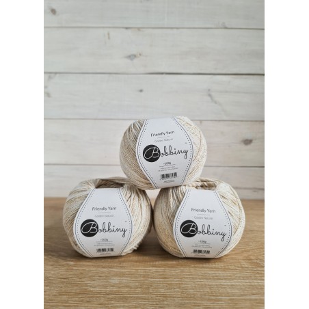 Friendly Yarn Golden Natural| Bobbiny