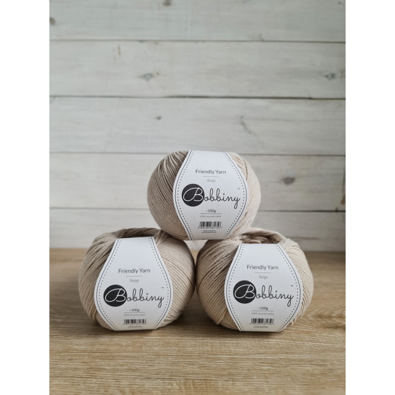 Włóczka Friendly Yarn Beżowy| Bobbiny