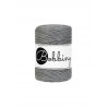Stone Grey single twist macrame cotton cord 1.5mm 100m | BOBBINY