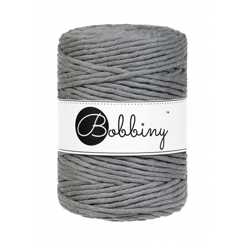 Stone Grey Macrame Cord 5mm 100m | BOBBINY