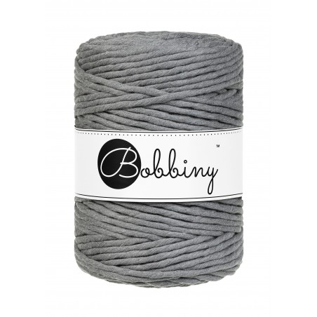 Stone Grey Macrame Cord 5mm 100m | BOBBINY