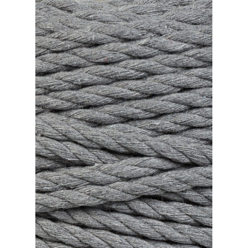Stone Grey| Corde torsadée 3ply 5mm 100m | Bobbiny