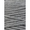 Stone Grey single twist macrame cotton cord 1.5mm 100m | BOBBINY