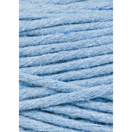 Perfect Blue single twist macrame cotton cord 1.5mm 100m | BOBBINY