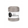 Metaliczny Platynowy 3ply sznurek do makramy 3mm 50m| BOBBINY