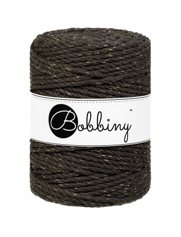Golden Espresso 3ply Macrame Rope 5mm 100m | BOBBINY