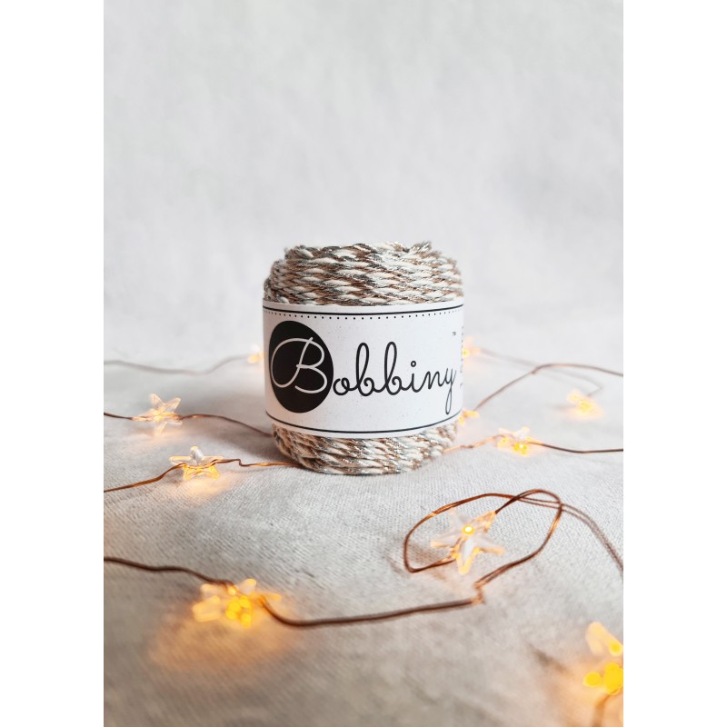 Holiday makramee-kordel 3ply 1.5mm 35m | Bobbiny