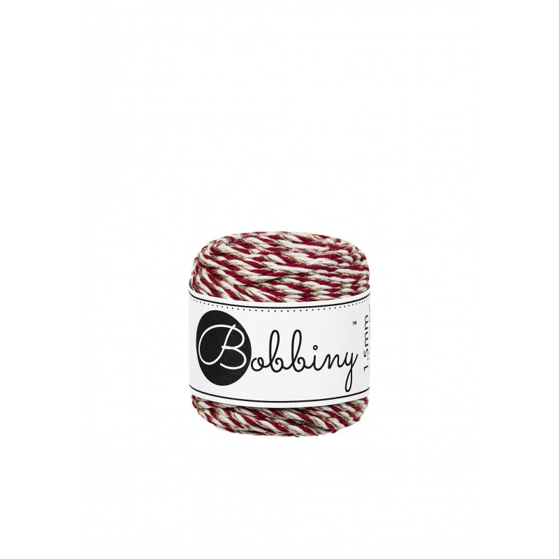 Holiday makramee-kordel 3ply 1.5mm 35m | Bobbiny