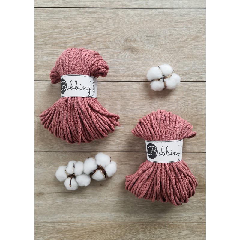 Piwonia Sznurek Pleciony 5mm 50m | BOBBINY