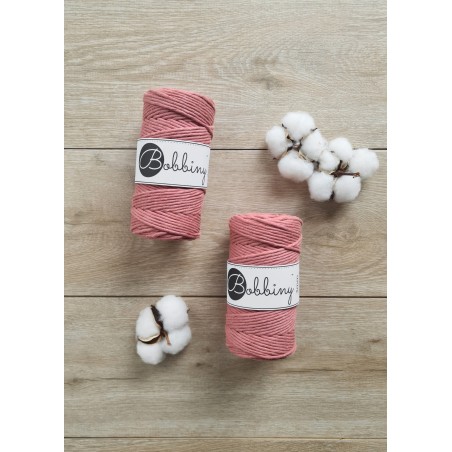 Piwonia bawełniany sznurek 3mm 100m| BOBBINY