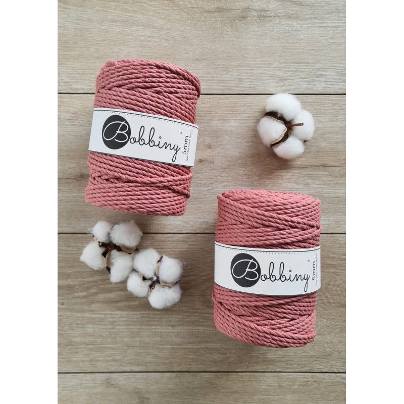 Piwonia 3ply potrójnie skręcany 5mm 100m | BOBBINY