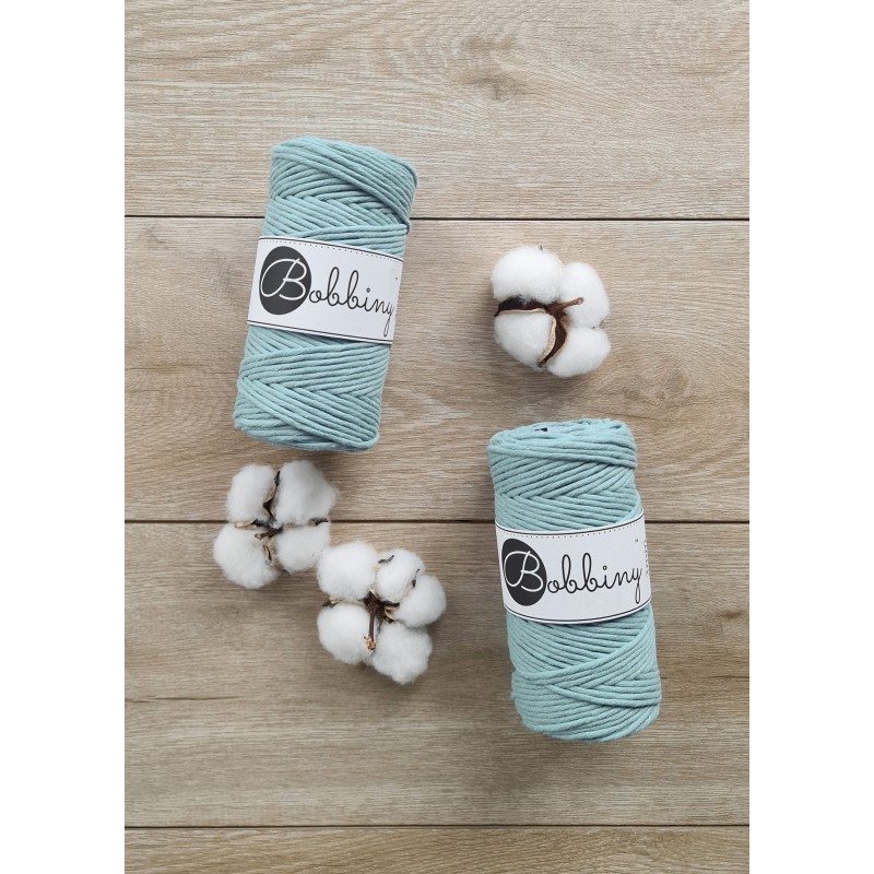 Duck Egg Blue Macrame Cord 3mm 100m | BOBBINY