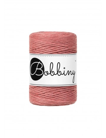 Peony single twist macrame cotton cord 1.5mm 100m | BOBBINY