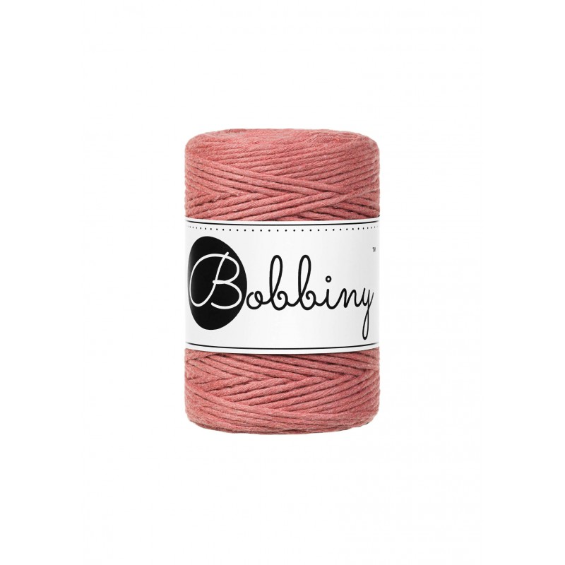 Peony single twist macrame cotton cord 1.5mm 100m | BOBBINY