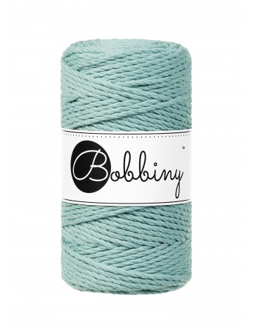 Brudny Błękit sznurek 3ply potrójnie skręcany 3mm | BOBBINY