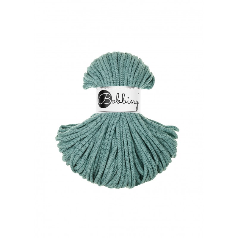Duck Egg Blue Braided Cord 5mm 100m | BOBBINY