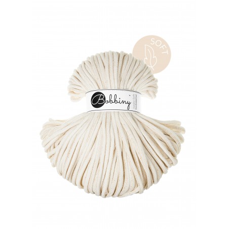Golden Natural Cordes Tressées 8mm 100m | Jumbo Soft | Bobbiny