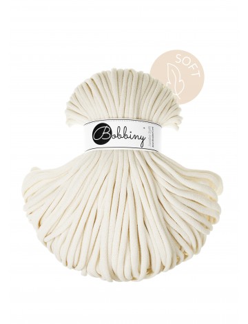 Natural Braided Cord 8mm 100m | Jumbo Soft | Bobbiny