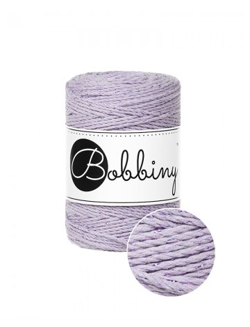 Unicolor Lawendowy sznurek do makamy 3ply 1.5mm 100m | Bobbiny