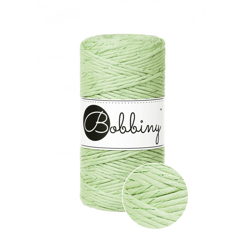 Unicolor Matcha bawełniany sznurek 3mm 100m| BOBBINY
