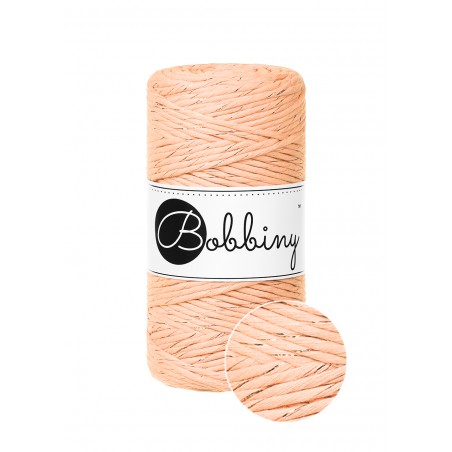 Unicolor Brzoskwiniowy bawełniany sznurek 3mm 100m| BOBBINY