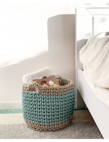 Chunky Crochet Basket | Free pattern | Bobbiny | DIY | Crochet