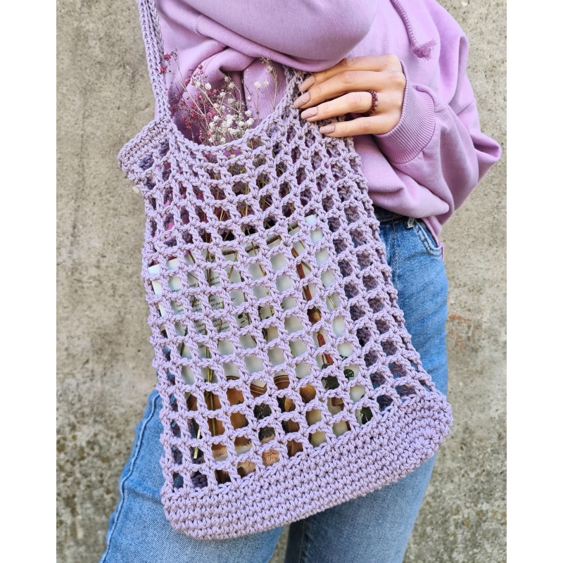 Torba Daisy | Bobbiny | DIY | darmowy wzór krok po kroku