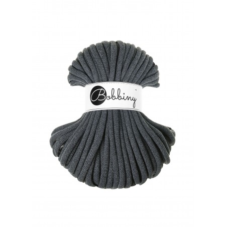 Charcoal Corde Tressé eJumbo 9mm 30m - Cordon Premium pour l'Artisanat