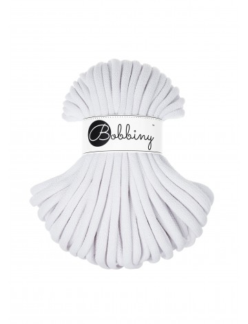 White Corde Tressé eJumbo 9mm 30m - Cordon Premium pour l'Artisanat