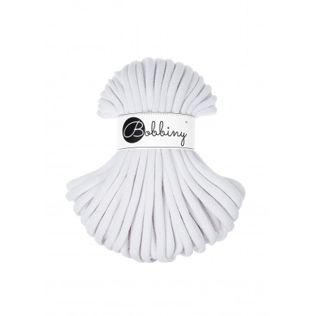 White Corde Tressé eJumbo 9mm 30m - Cordon Premium pour l'Artisanat