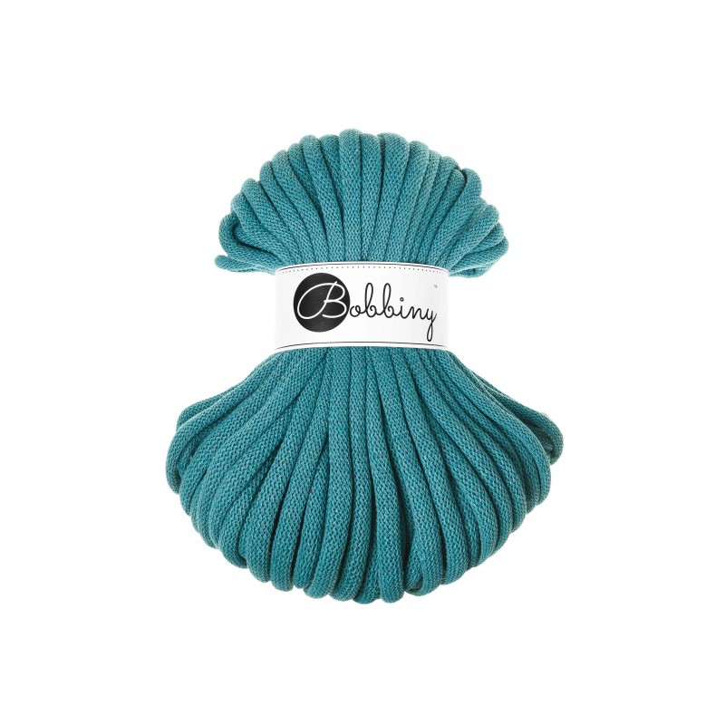 Teal Corde Tressé eJumbo 9mm 30m - Cordon Premium pour l'Artisanat