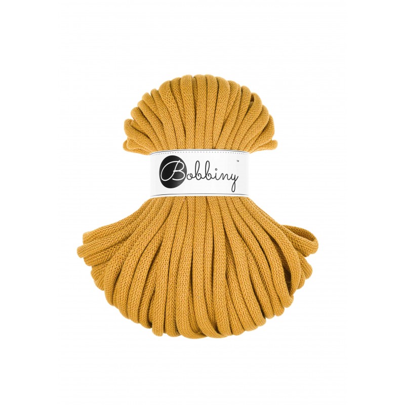 Mustard Corde Tressé eJumbo 9mm 30m - Cordon Premium pour l'Artisanat